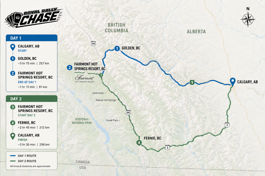 RR Chase Route Map